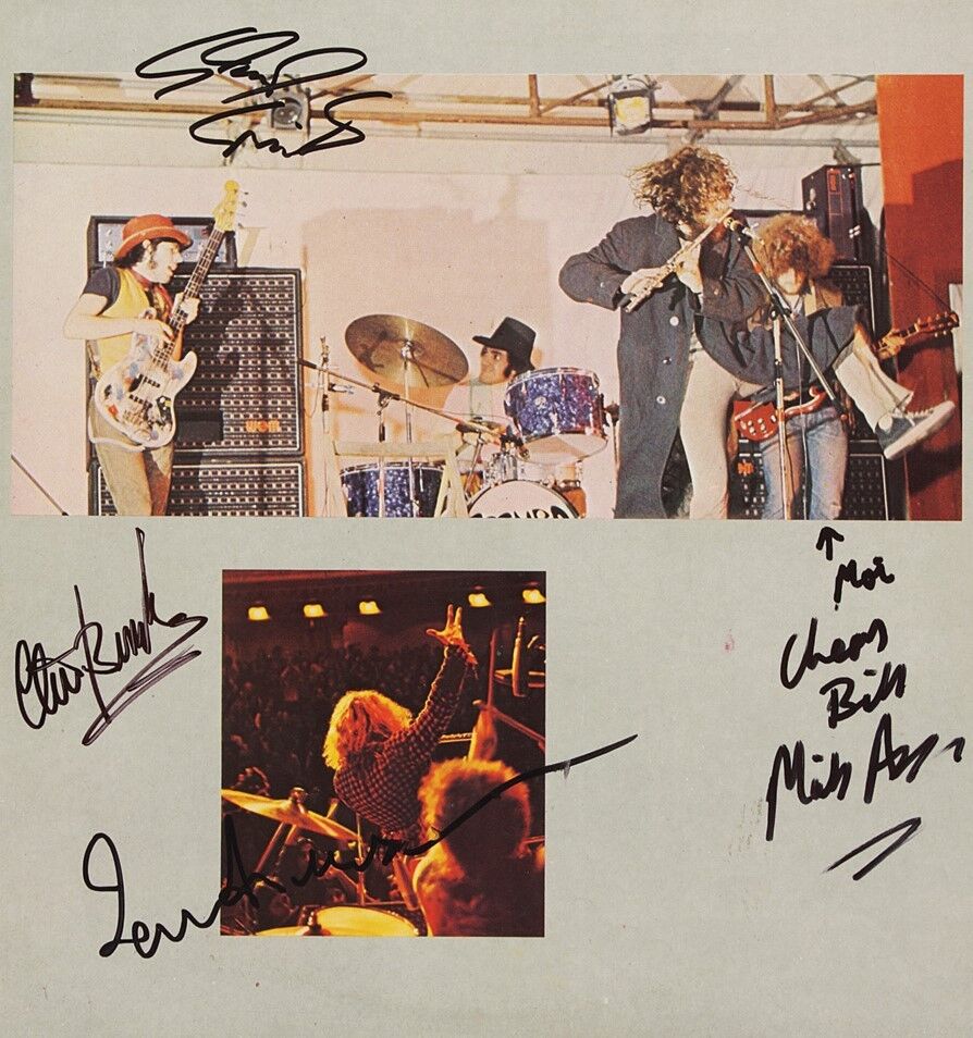 JETHRO TULL Signed Photo Poster paintinggraph Montage - Rock / Ian Anderson - preprint