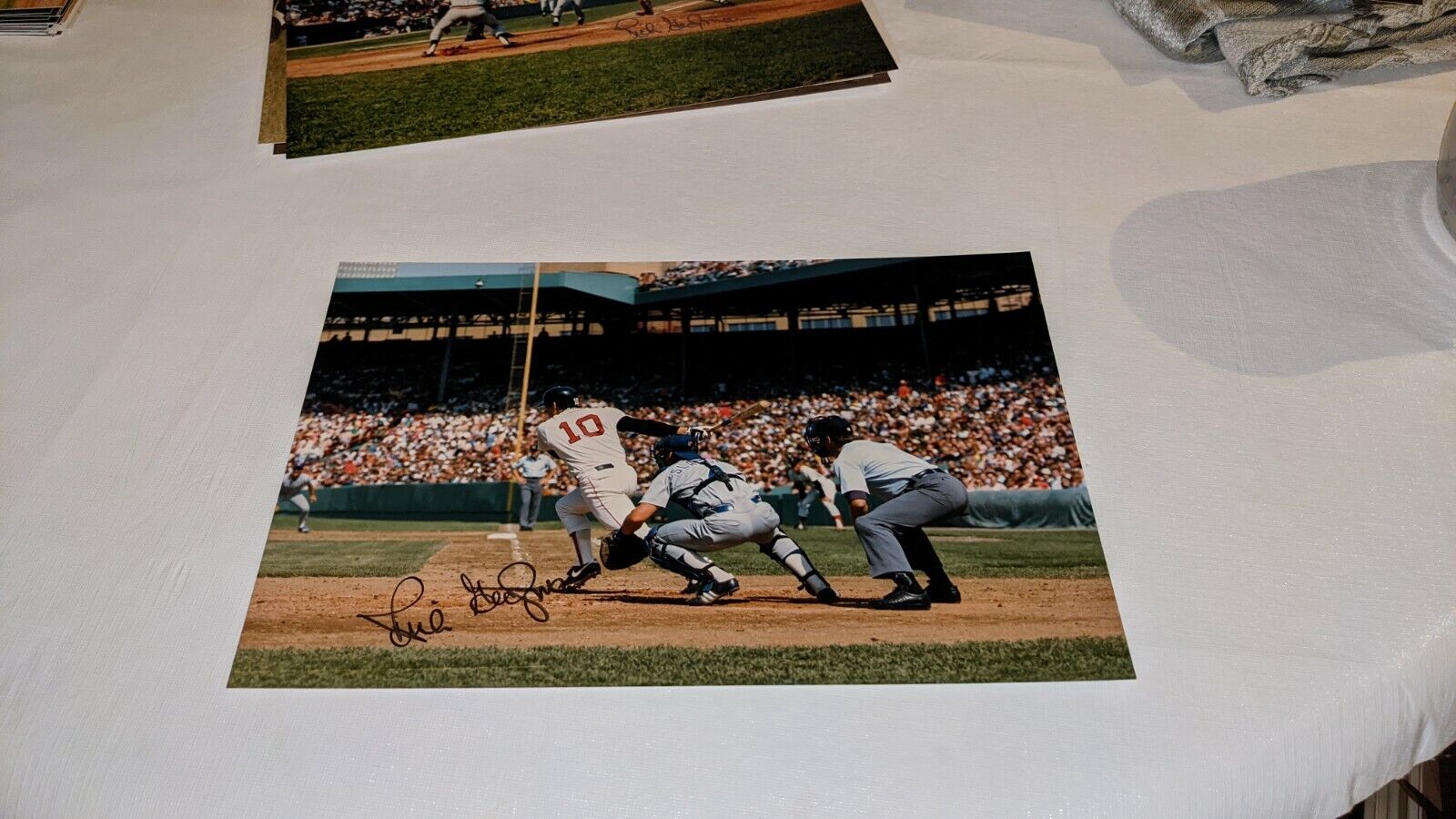 Rich Gedman Boston Red Sox Signed 8x12 Personal Photo Poster painting W/Our COA READ