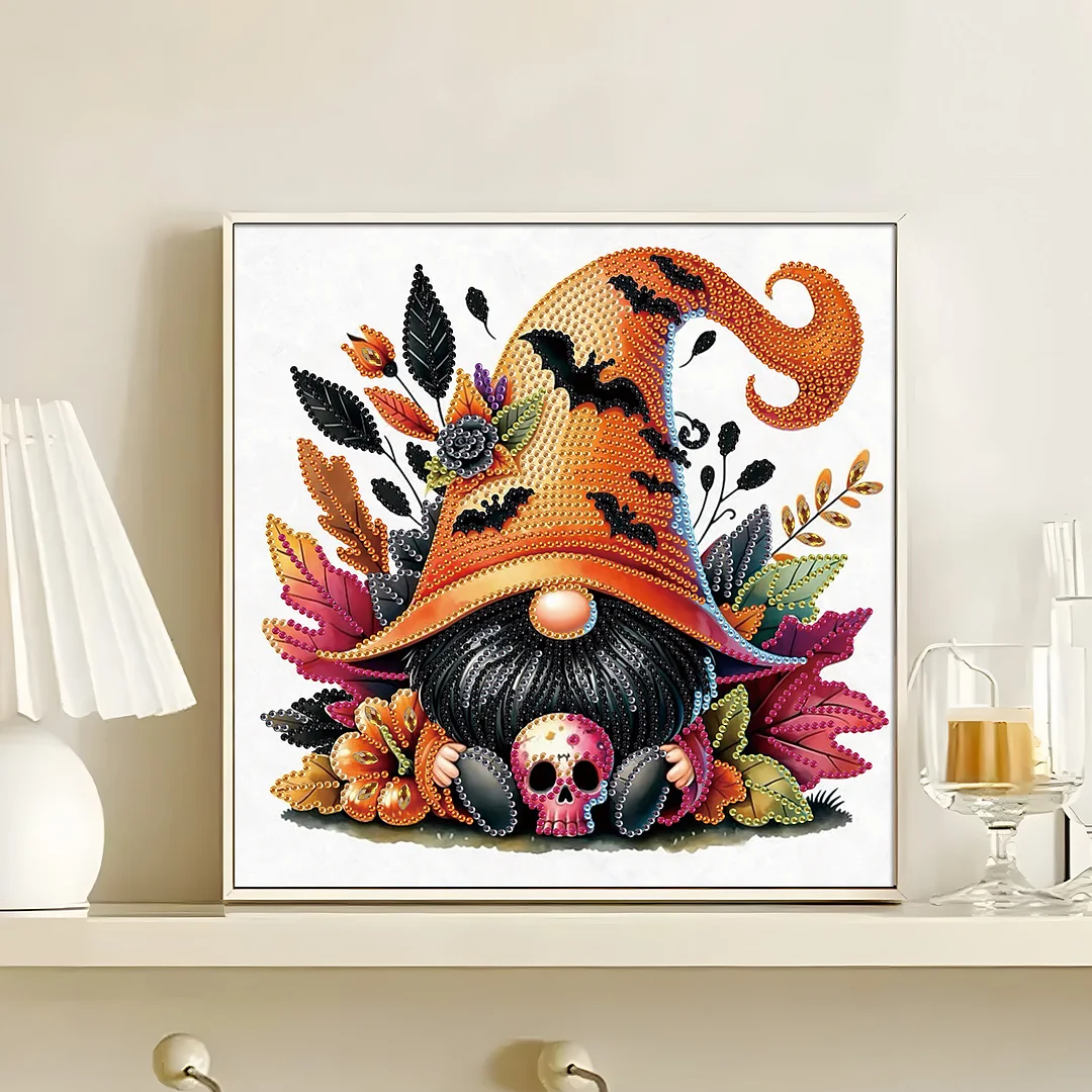 Diamond Painting - Partial Special Shaped Drill - Halloween Owl(Canvas|30*30cm)