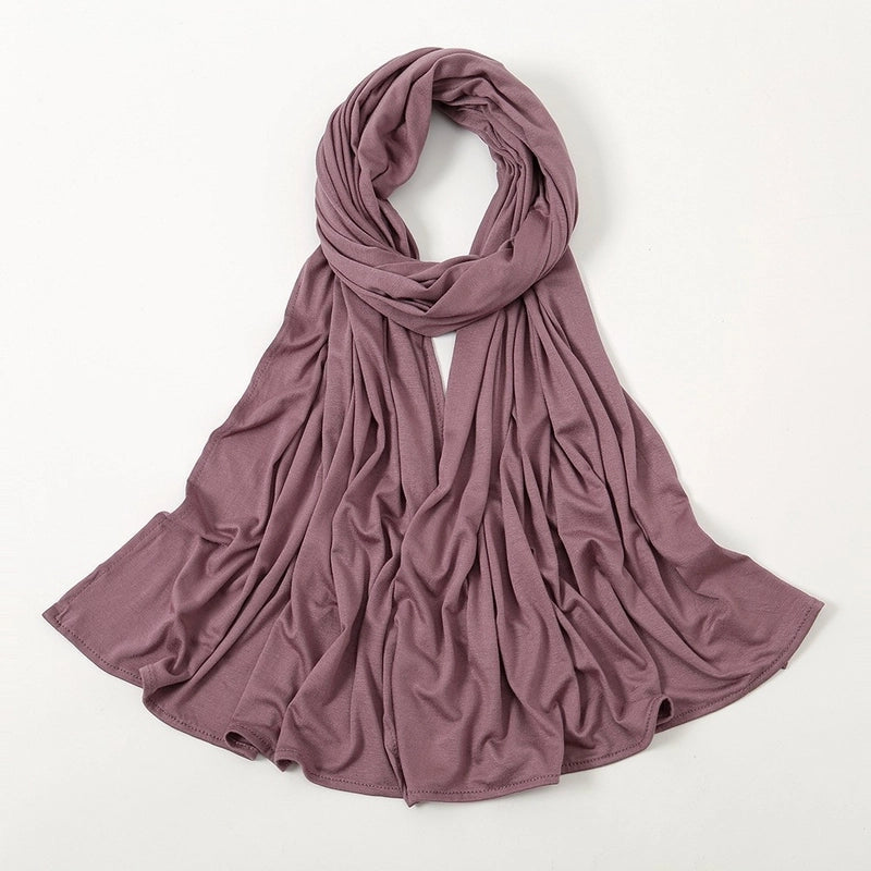 Hot New Solid Color Mercerized Cotton Jersey Scarf Soft Scarf Spot