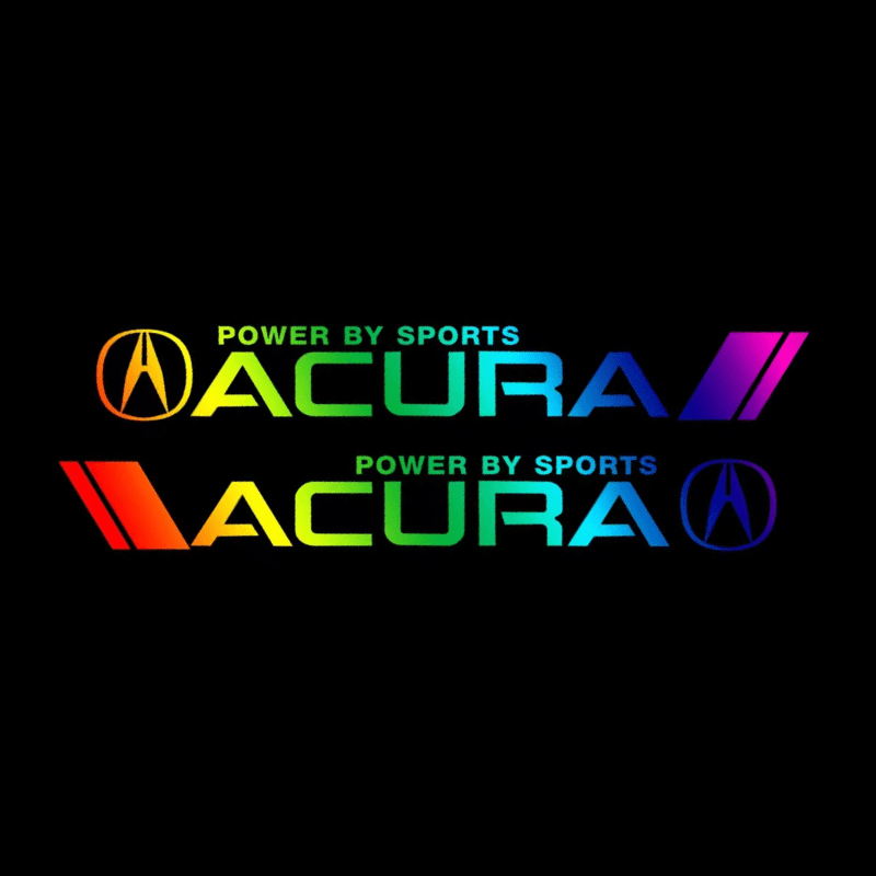Colored Laser Car Decal