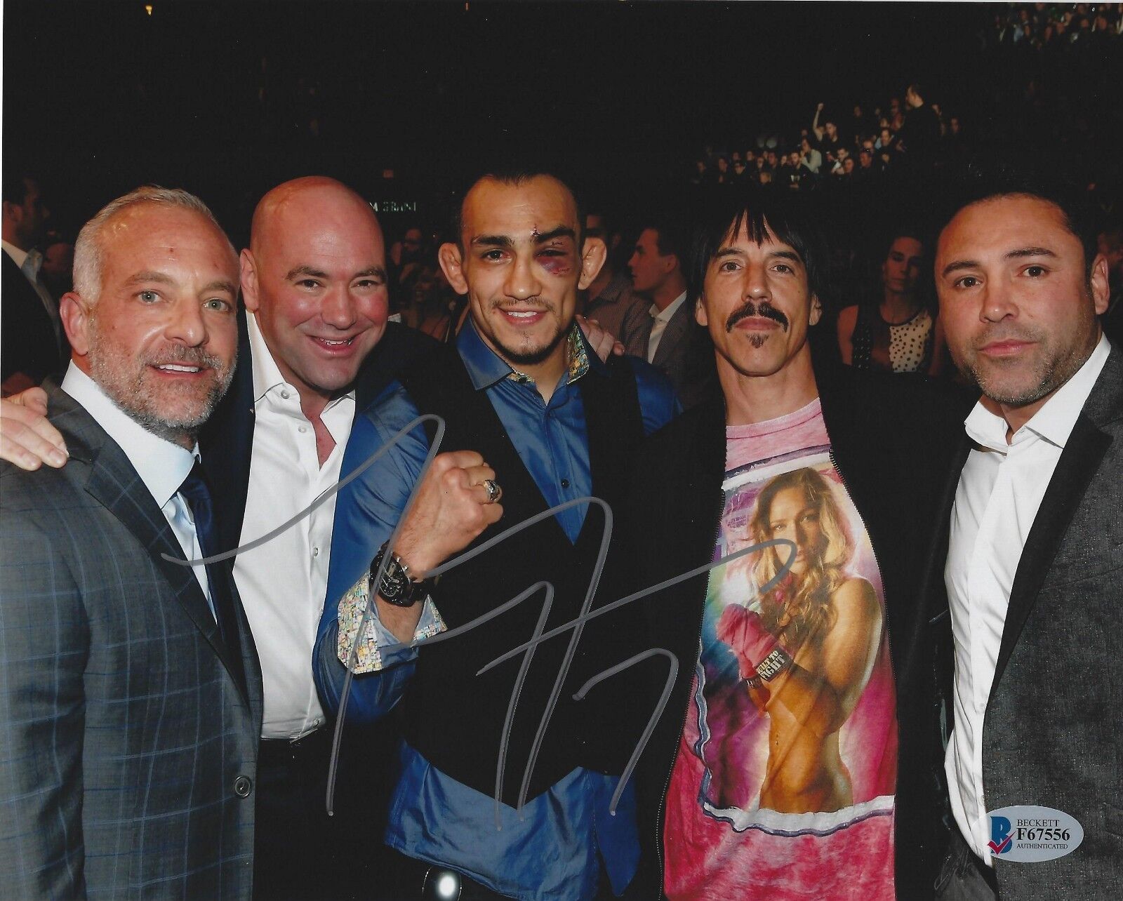 Tony Ferguson Signed 8x10 Photo Poster painting BAS COA UFC Anthony Kiedis Oscar De La Hoya RHCP