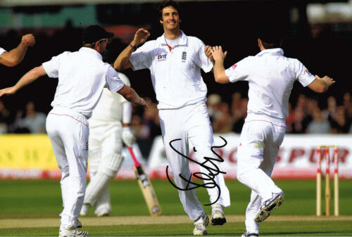 STEVEN FINN Signed Autograph England Bowler Photo Poster painting AFTAL