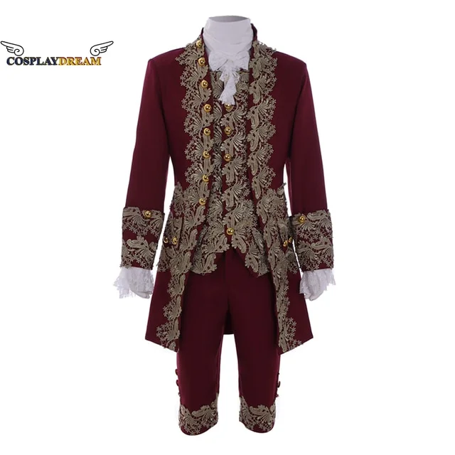 18th Century British Mens Gentleman Cosplay Suit Victorian Renaissance Tudor Outfit Marie Antoinette Costume Men's Rococo Outfit