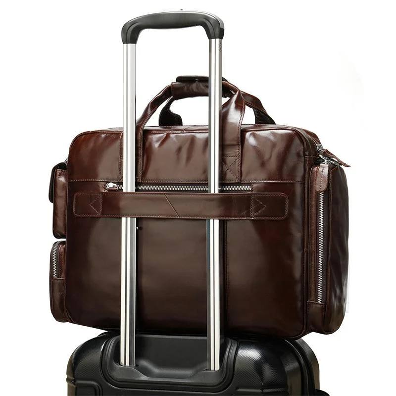 Men's Business Large-Capacity Business Trip Briefcase Durable Handbag Crossbody Bag