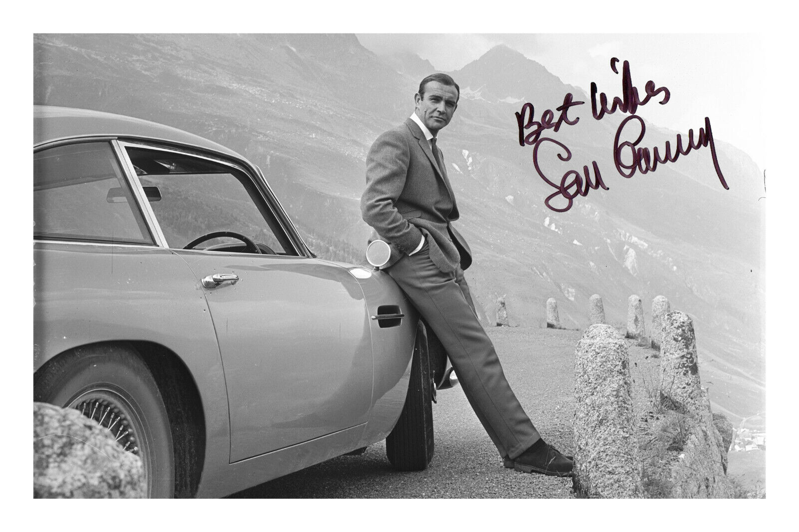 Sean Connery James Bond Signed A4 Autograph Photo Poster painting Print 007