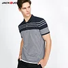 Jack&Jones Brand 2018 NEW business casual stripes lapel short sleeves male Polo |217306511