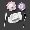 6pcs DIY Anti Slip Flower Coasters Stackable Creative for Tabletop Protection