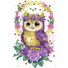 Diamond Painting-DIY Crystal Rhinestone Wreath Owl