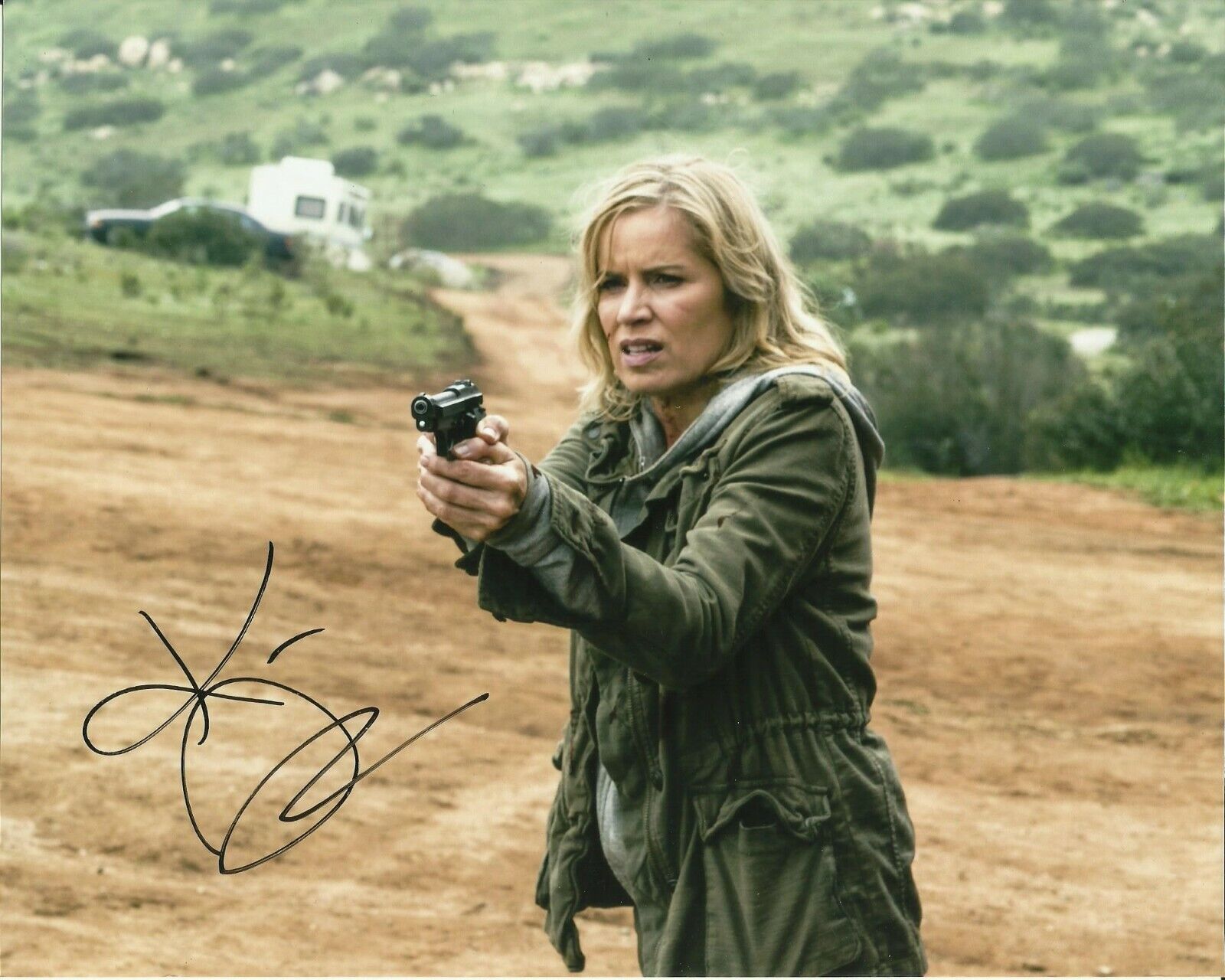 KIM DICKENS SIGNED FEAR THE WALKING DEAD Photo Poster painting UACC REG 242 (1)