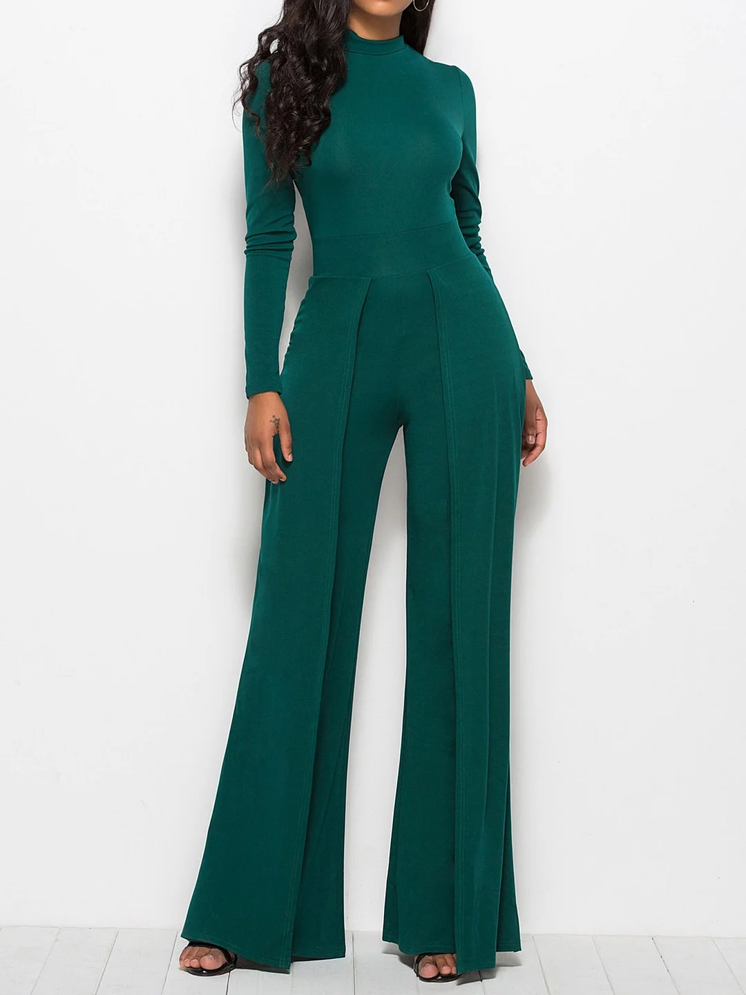 Paneled Casual Sheath One-Pieces
