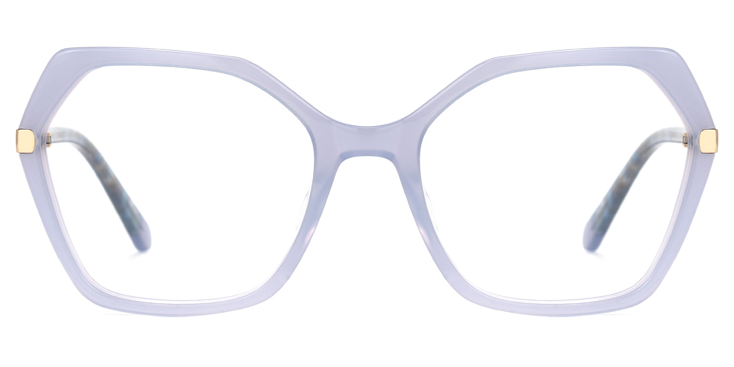 Hedda Hellblau Geometrisch Brille Hellblau