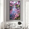 (Grande Taille) P&ecirc;chers au bord du lac-plein diamant rond peinture-40 * 70cm