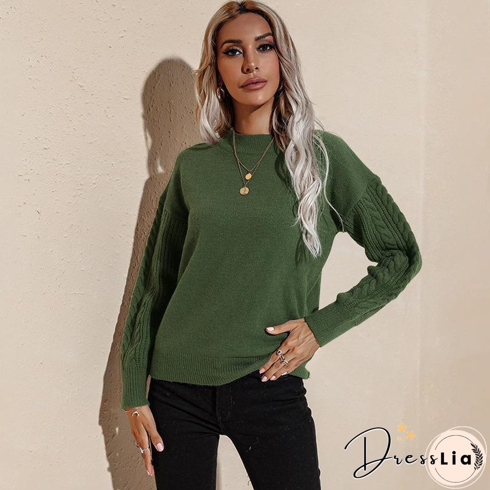 Winter Plain Sweater Top