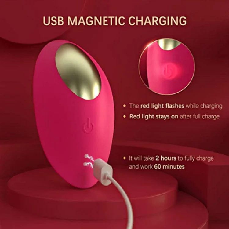 Portable 9-Mode Wearable Vibrator with App Control and Magnetic Charging