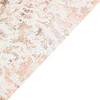 108" Metallic Blush / Rose Gold Foil Thin Mesh Polyester Table Runner - 25GSM