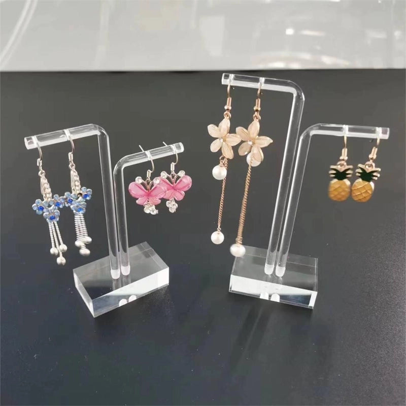 1 Piece 2 Pieces Set Arylic Minimalist Transparent Jewelry Rack