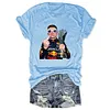 Max Verstappen Holding Trophy Middle Finger Tee