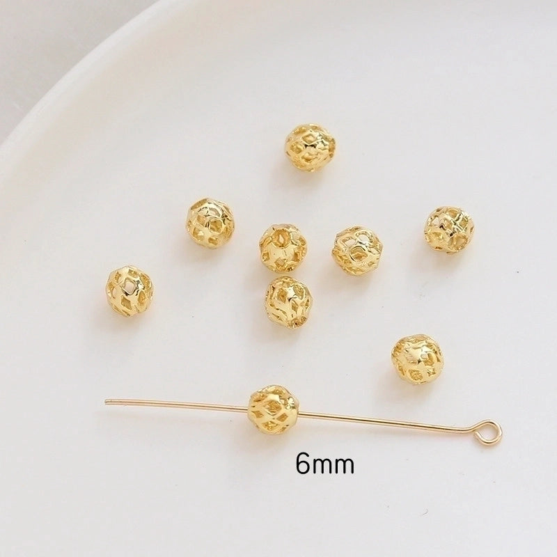 1 Piece Copper Solid Color Beads