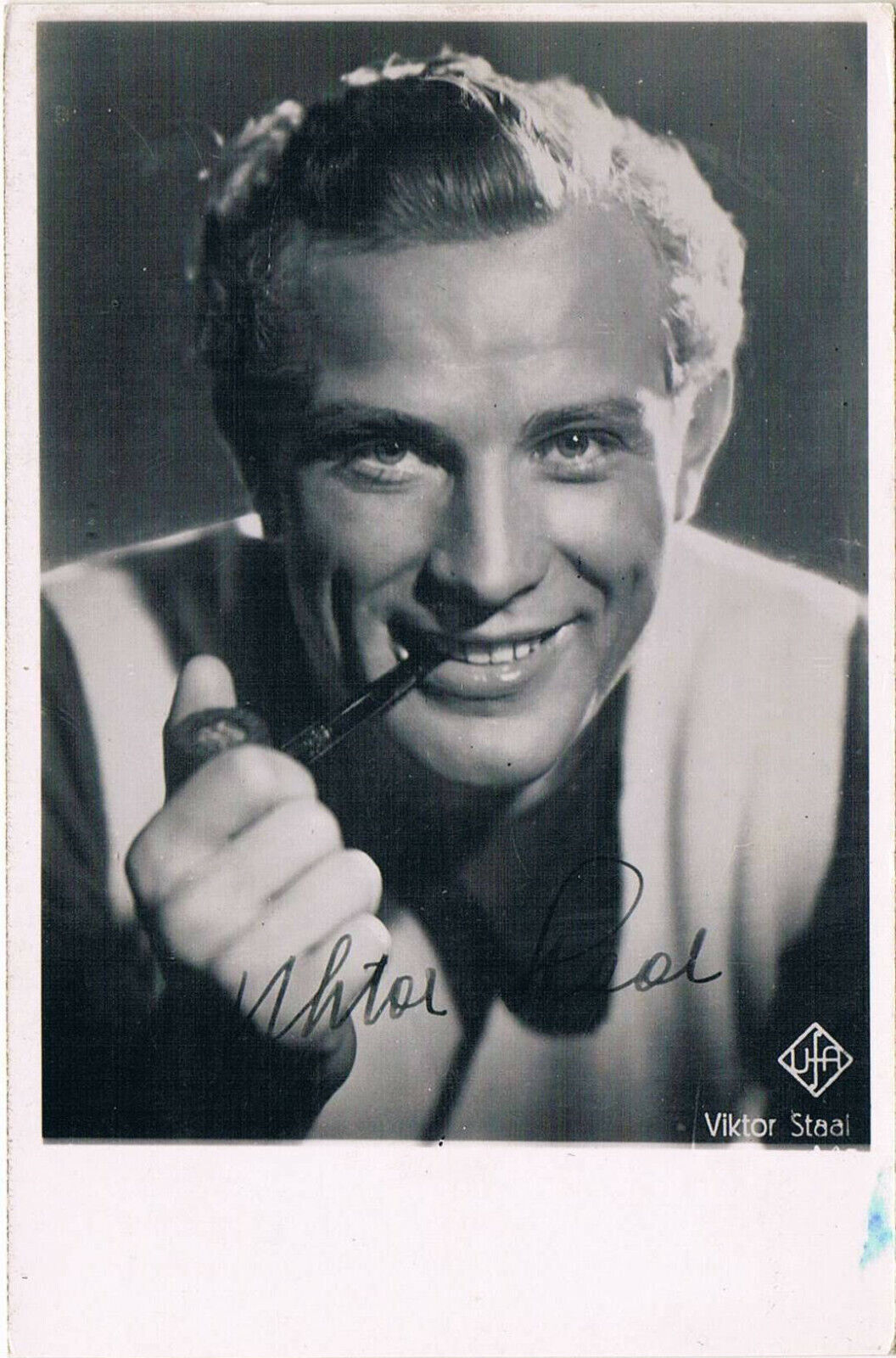 Viktor Staal 1909-82 autograph signed postcard Photo Poster painting 3.5x5.5