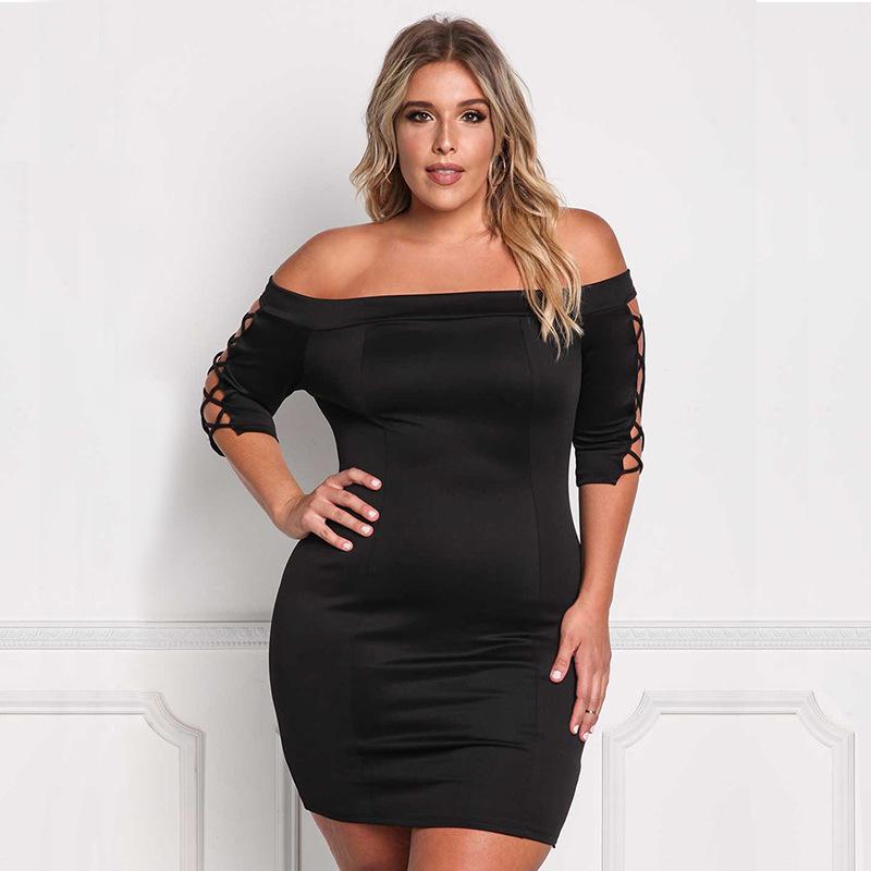  thdmladies Knitted Hollow Slim Dress thedmladies