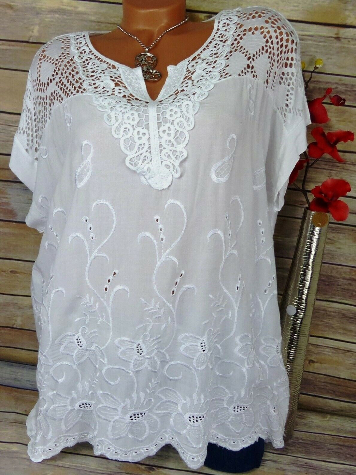 Women Long Sleeve V-neck Graphic Floral Printed Top
