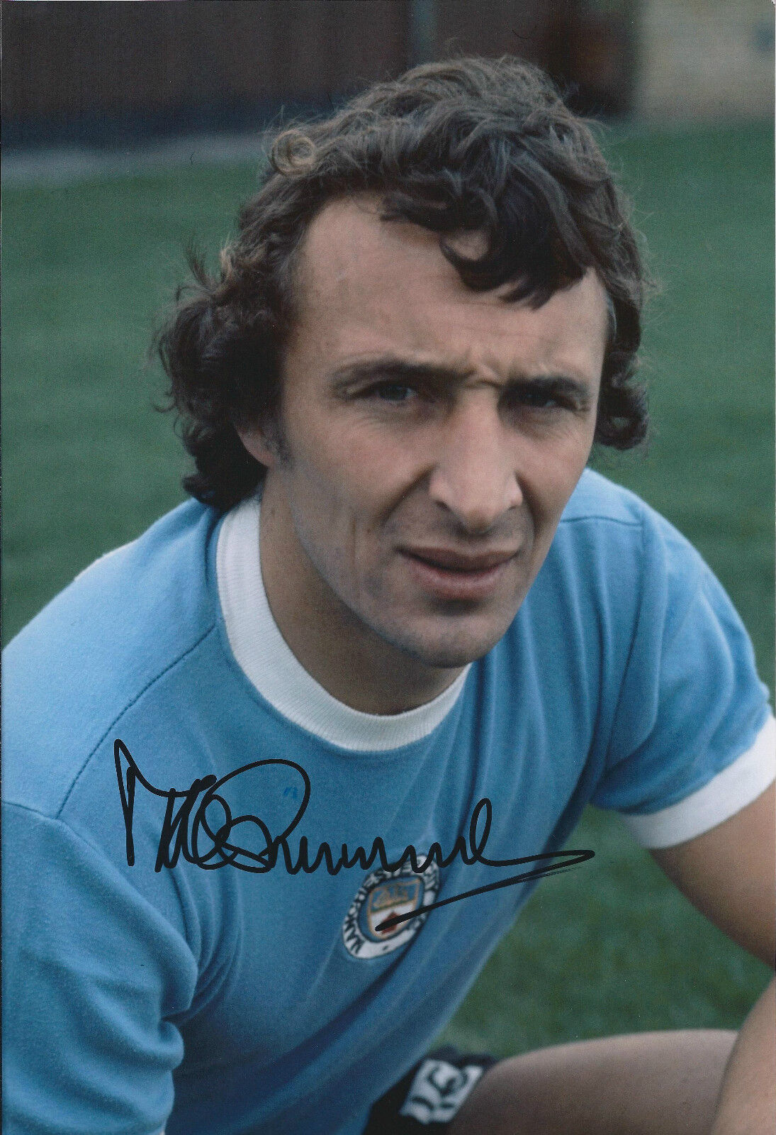 Mike SUMMERBEE SIGNED COA Autograph 12x8 Photo Poster painting AFTAL Man City RARE England