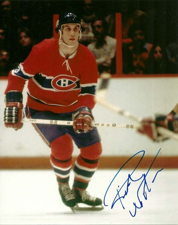 VINTAGE RICK WILSON SIGNED MONTREAL CANADIENS 8x10 Photo Poster painting! Autograph PROOF!