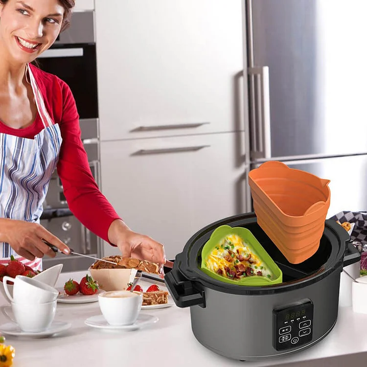 Silicone Slow Cooker Liner Reusable & Leakproof Silicone