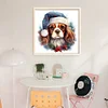 Christmas Dog-11CT Stamped Cross Stitch 40*40cm/15.75*15.75in
