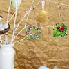 (US Only)6Pcs Double Sided Special Shape Garden Ladybug Diamond Painting Keychain