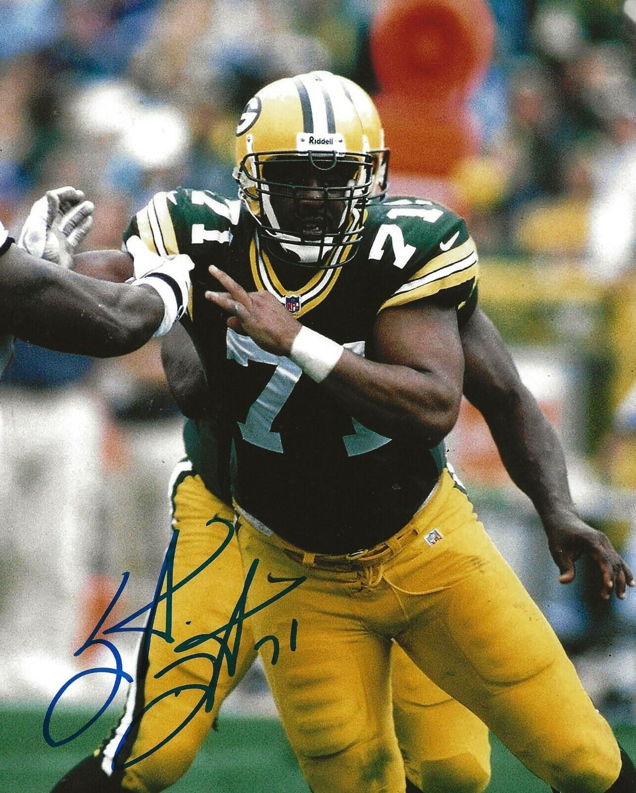 Santana Dotson signed Green Bay Packers 8x10 Photo Poster painting autographed