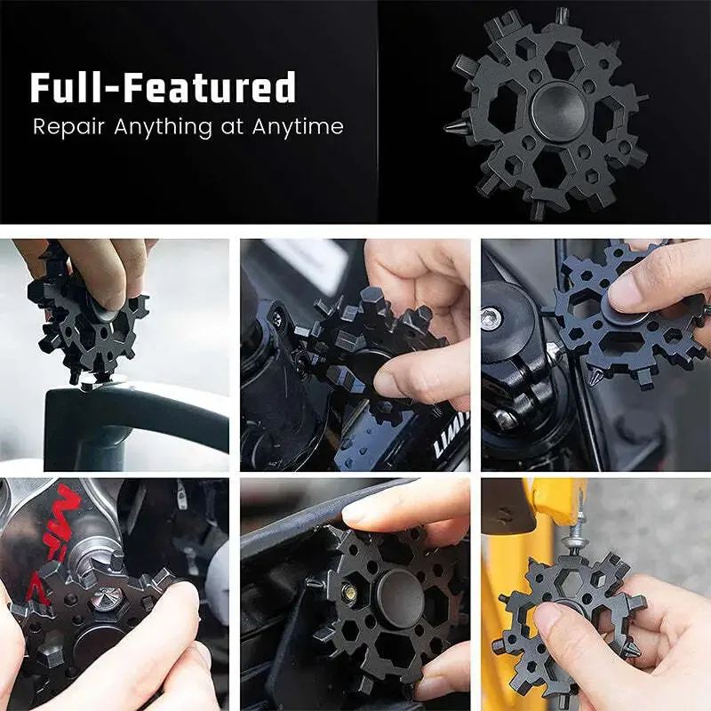 Snowflake Multi-Tool & Fidget Spinner