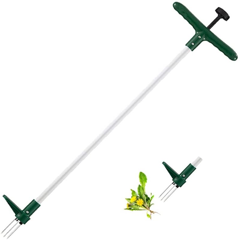 Standing Plant Root Remover Garden Lawn Claw Weeder Detachable Long Handle Aluminum Tube Weed Puller Manual Grass Weeding Tool