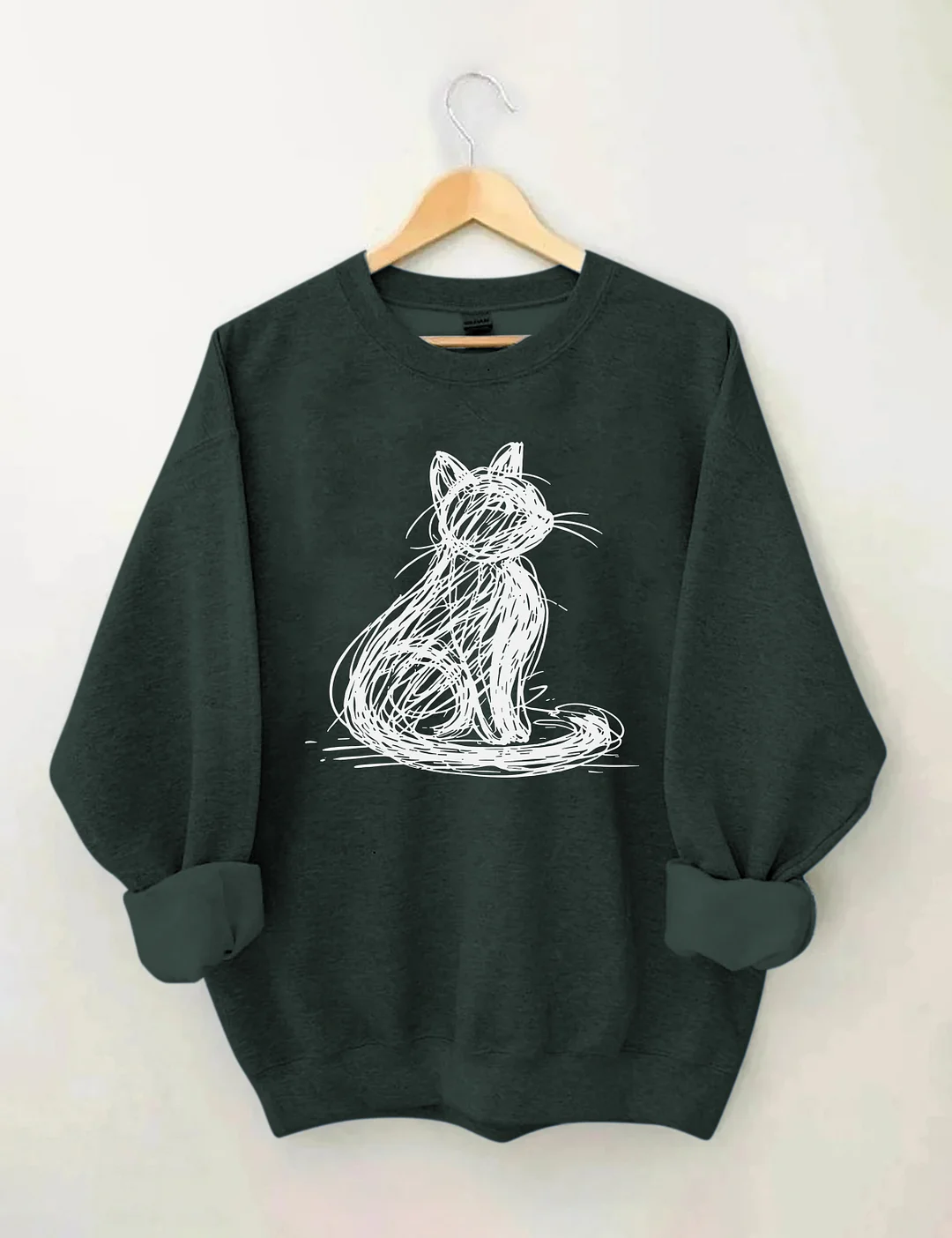 Abstract Cat Sweatshirt