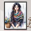 Bohemian Woman-11CT Stamped Cross Stitch 50*60cm/19.69*23.62in(Big Size)