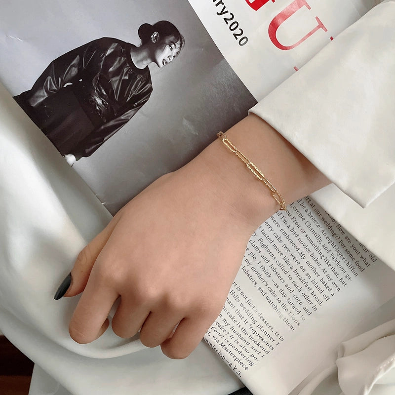 925 Sterling Silver Bracelets Casual Vacation Minimalist