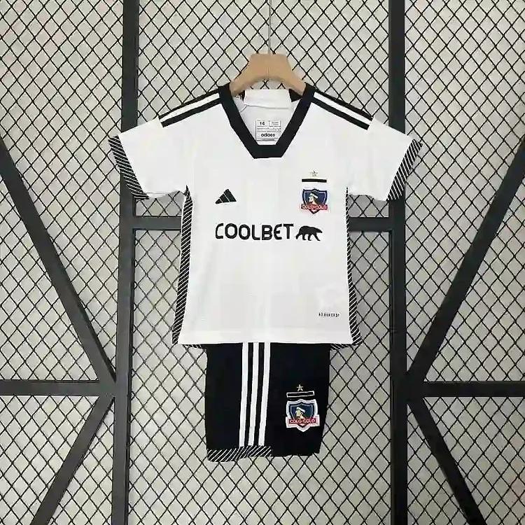 24-25 Kids Colo Colo Home Football Jersey