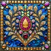 Diamond Painting -DIY Full Round Drill Stained Glass Flower(40*40 CM)
