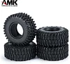 AMK 4Pcs 1.0" Rubber All Terrain Tires 25x50x20mm for 1/24 RC Crawler Cars Axial SCX24 90081 1/18 TRX4M (4PCS)