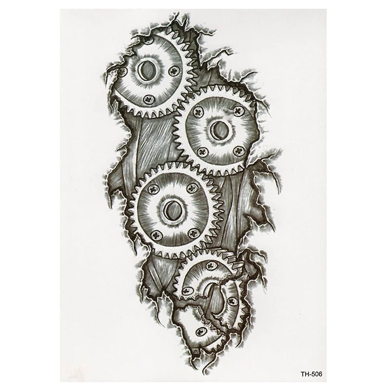 CROWN SKULL SCYTHE DEATH ANGEL WINGS CROSS TEMPORARY TATTOO, CRUCIFIX, BODY ART, MENS, WOMENS