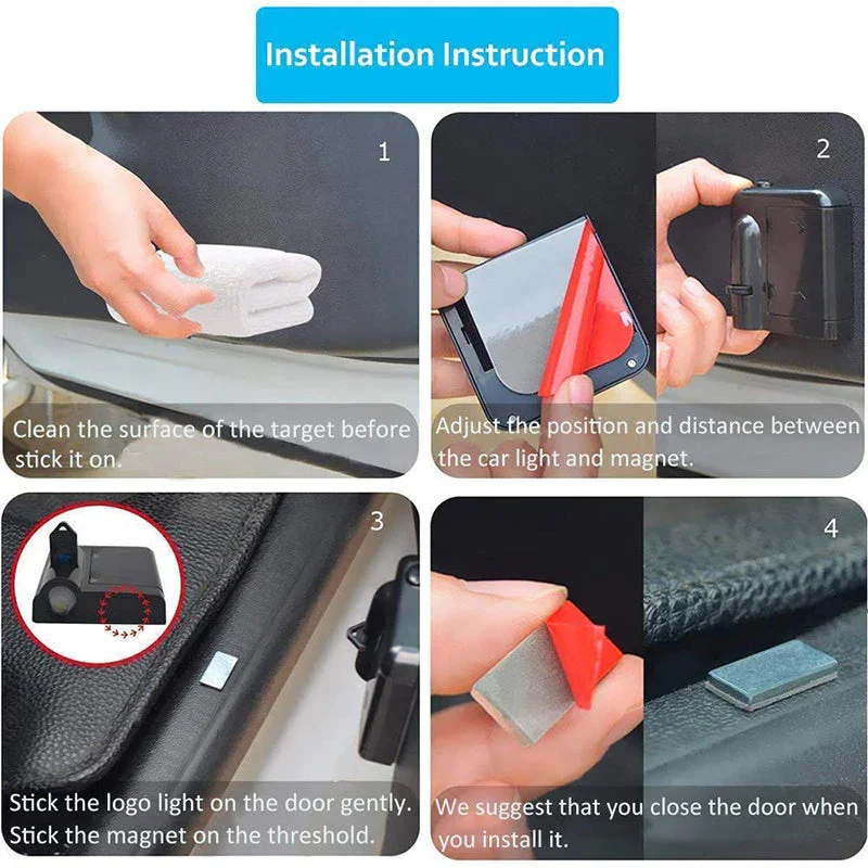 Car Welcome Light Led High-Definition Car Door Projection Light(2PCS)