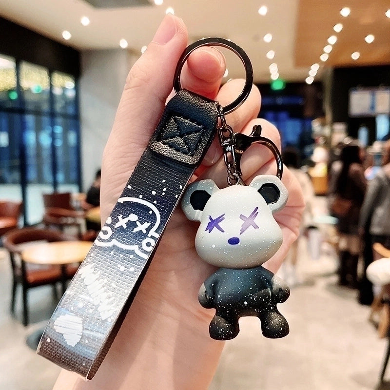 Cartoon Style Bear Resin Unisex Bag Pendant Keychain
