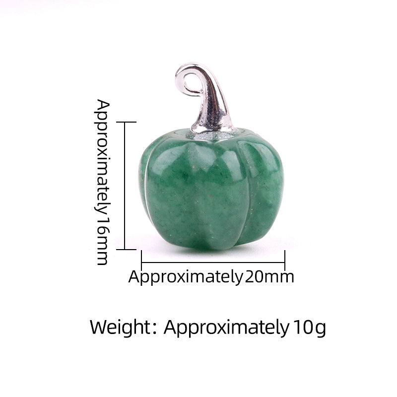 1 Piece 16*20mm Alloy Natural Stone Pumpkin Pendant Jewelry Accessories