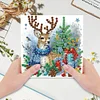 6Pcs Merry Christmas Diamond Painting Greeting Card for Holiday Party Favors