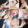 Autocollants de tatouage 3D &eacute;l&eacute;gants et cr&eacute;atifs