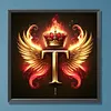 >SALE<5D DIY Full Round Drill Diamond Painting Letter T Kit Home Decor Craft 30x30cm