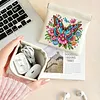 Diamond Painting Butterfly and Flower PU Storage Bag Coin Purse
