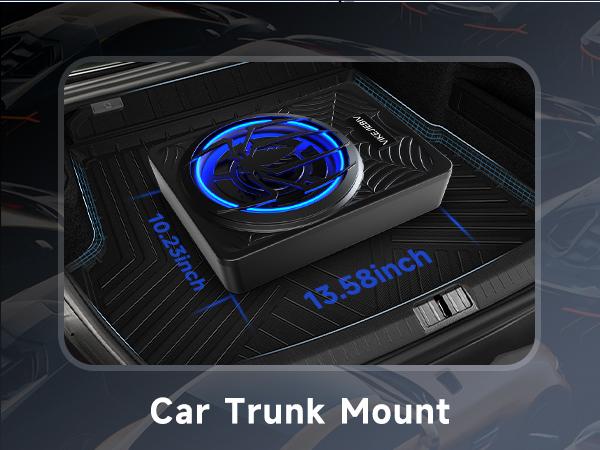 Product Introduction of VIKEJIEBIV 1200W Subwoofer. Slim Underseat Car Subwoofer and Amp Package with Ambient Light. Individual Control for Low Pass/Gain/Boost Bass. Loud Stereo Sound. Deep Bass Perfect for Truck/SUV/Jeep/MPV 2