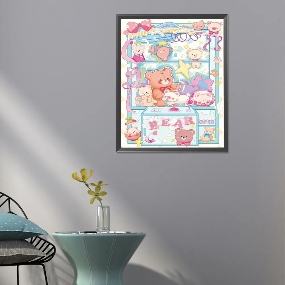 Full Round Diamond Painting 40*50cm - Cute Cartoon Bear Locker